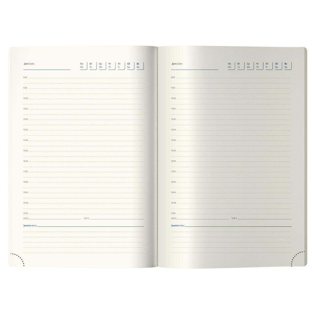 Ежедневник недатированный, А5, 136л., кожзам, Berlingo "Western", желтый, с резинкой