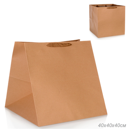 Пакет подарочный 40х40х40 см / LT-212-7 /уп 12/150/крафт