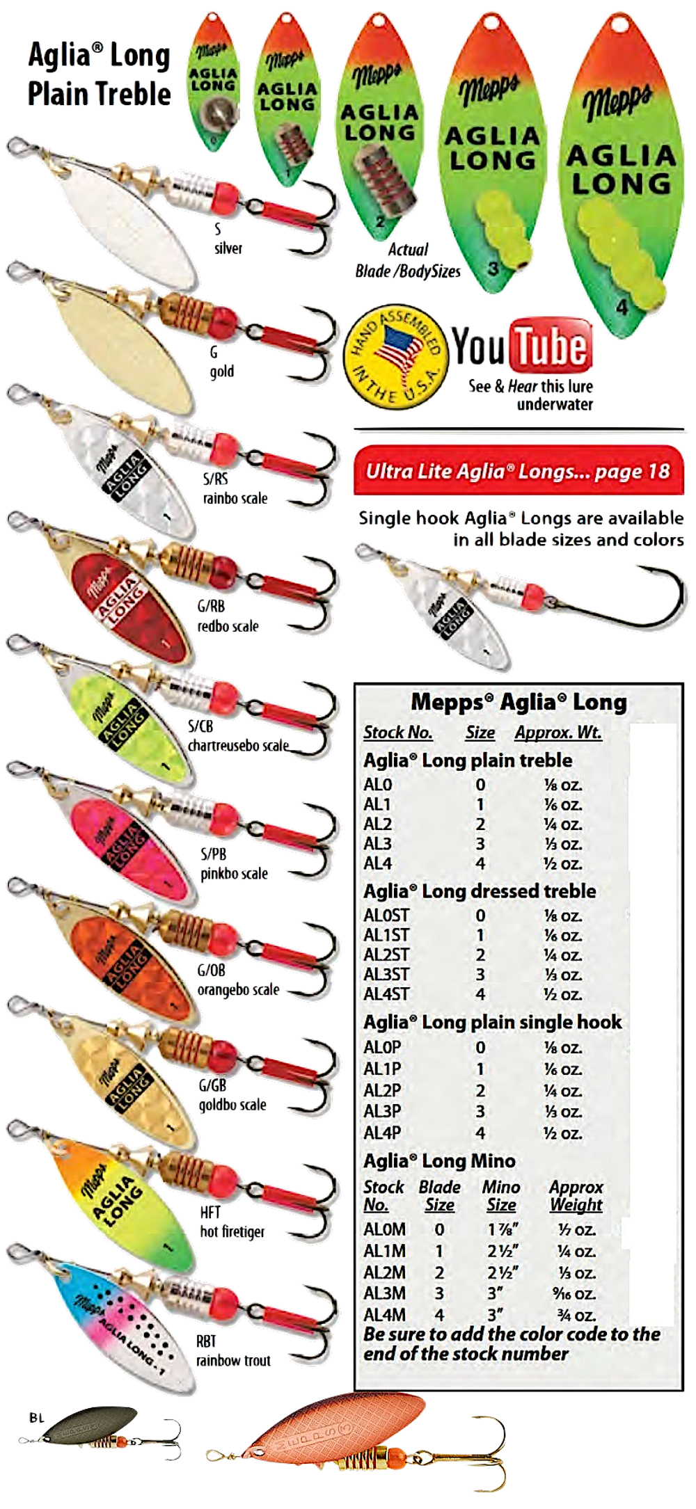 Блесна Mepps Aglia Long 3 11.5гр -
