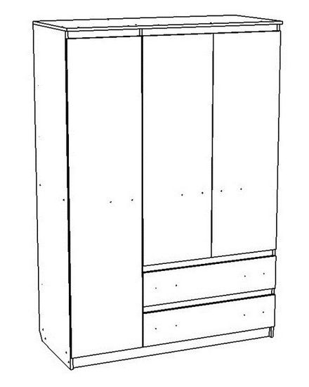 Шкаф ВЕНА-3 /1500*2200*583/ правый венге / сосна астрид