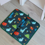 Набор для детского сада: кармашек, коврик, мешок. Динозавры принт