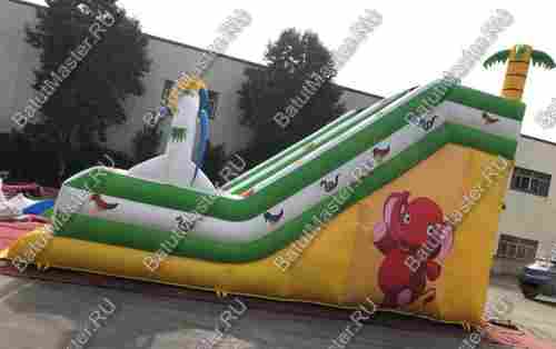 Надувной батут-горка "Тропический микс" 7*4*7 м