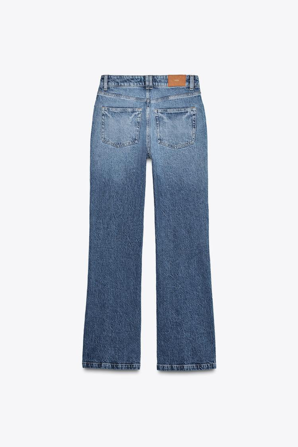 ZARA ДЖИНСЫ Z1975 BOOTCUT С ВЫСОКОЙ ПОСАДКОЙ, ВЫЦВЕТШИЙ СИНИЙ