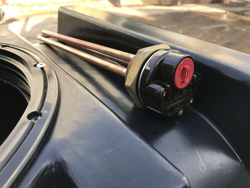 Тэн с термостатом для душевого бака с установкой Полимер-Групп - арт.559268