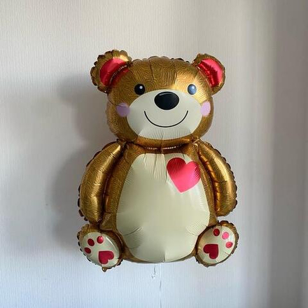 Сет шаров «Мишка с сердцами»