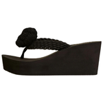 TWINSET MILANO Flip Flops Women"s Black