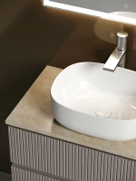 Тумба с раковиной Sancos SNOB T 80 со столешницей, Doha Soft