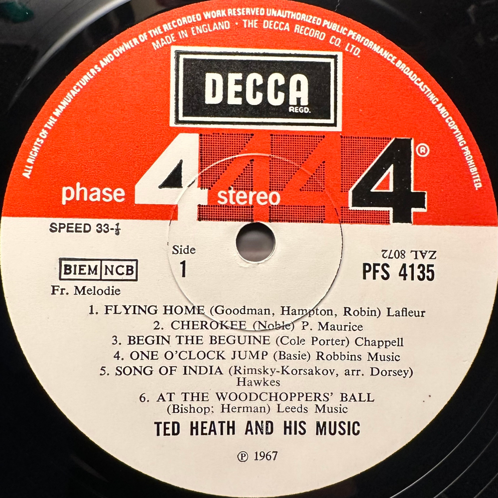 Ted Heath And His Music - Swing Is King (Англия 1967г.)