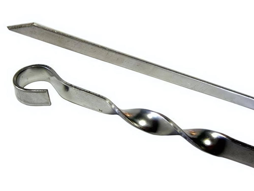 Шампур плоский 610*10*1,5мм нерж