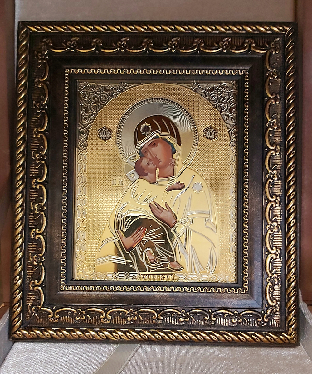 Владимирская икона Божией Матери малая 19×17см
