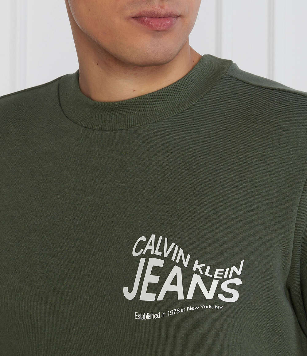 Худи FUTURE MOTION GRAPHIC CALVIN KLEIN JEANS - зеленый(J30J324099)