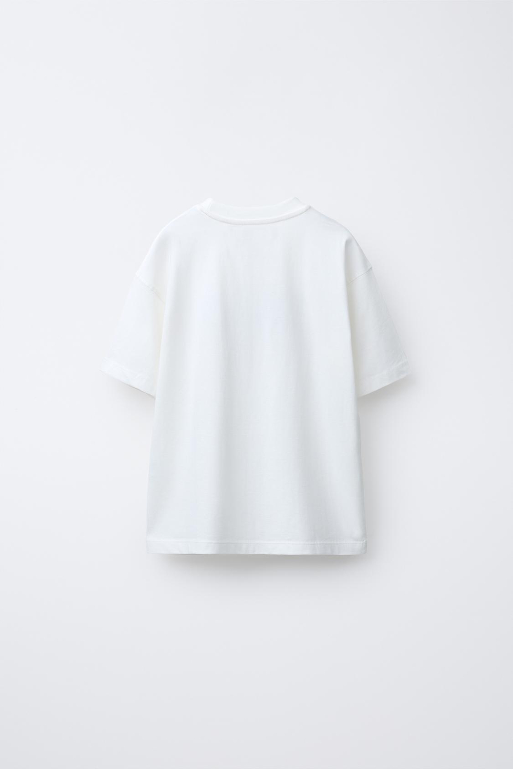 ZARA ФУТБОЛКА С ТЕКСТОМ VARSITY, БЕЛЫЙ