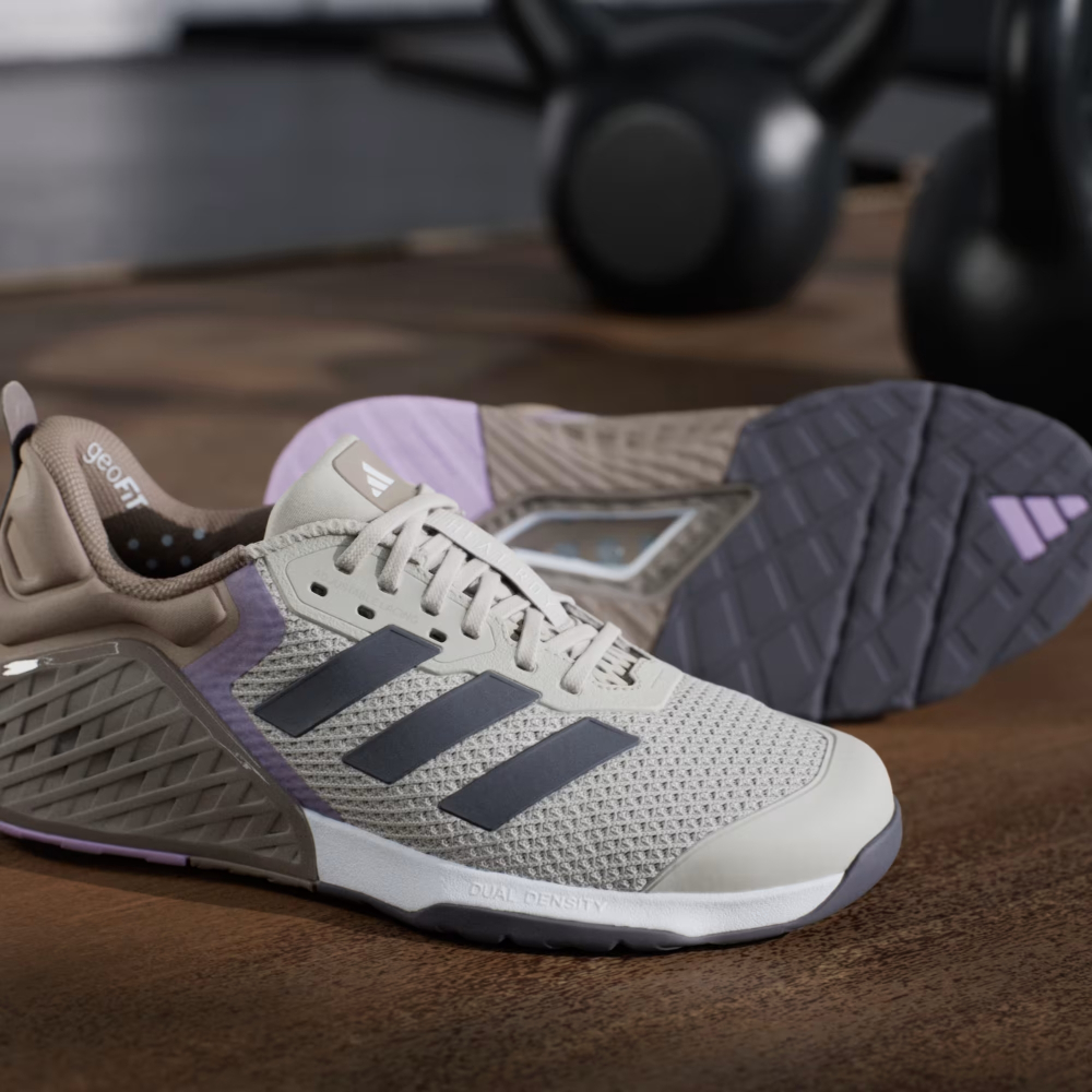 Кроссовки женские Adidas Dropset 3 (Серо-Коричневые)