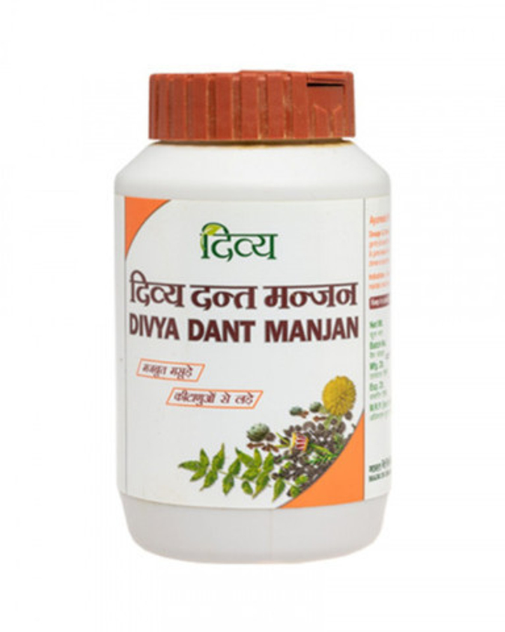 Зубной порошок Patanjali Dant Manjan 100% натуральный состав (отбеливание, лечение зубов и десен) 100 гр.