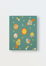 8060-192 Плед вязаный (космос)