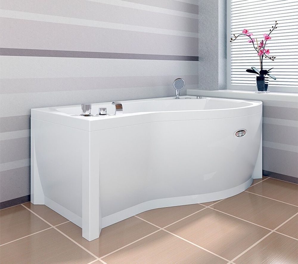 Акриловая ванна Radomir Vanessa (Радомир Ванесса) Миранда 168х95 R, с каркасом