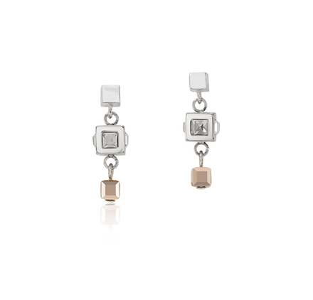 Серьги Coeur de Lion Silver-Rosegold 5037/21-1723