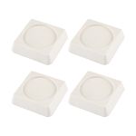 Антивибрационные подставки Рыжий кот для бытовой техники, квадратные, 4 шт, белые, 261111