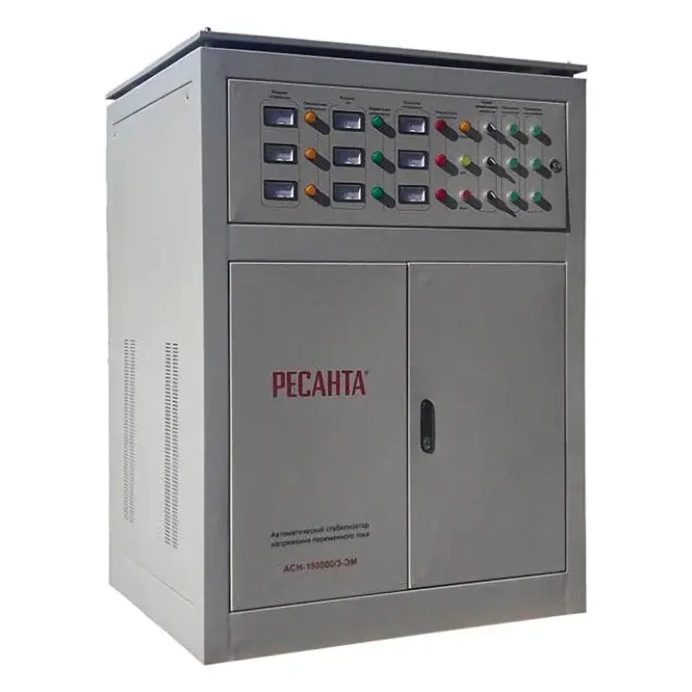 Ресанта АСН-150000/3-ЭМ трехфазный стабилизатор напряжения 63/4/12