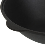 Сковорода-вок чугун, Камская посуда, вок36, с крышкой, 3.5 л