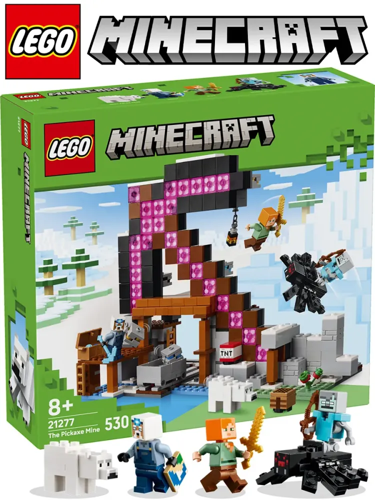 Конструктор Minecraft 21277 Шахта с киркой