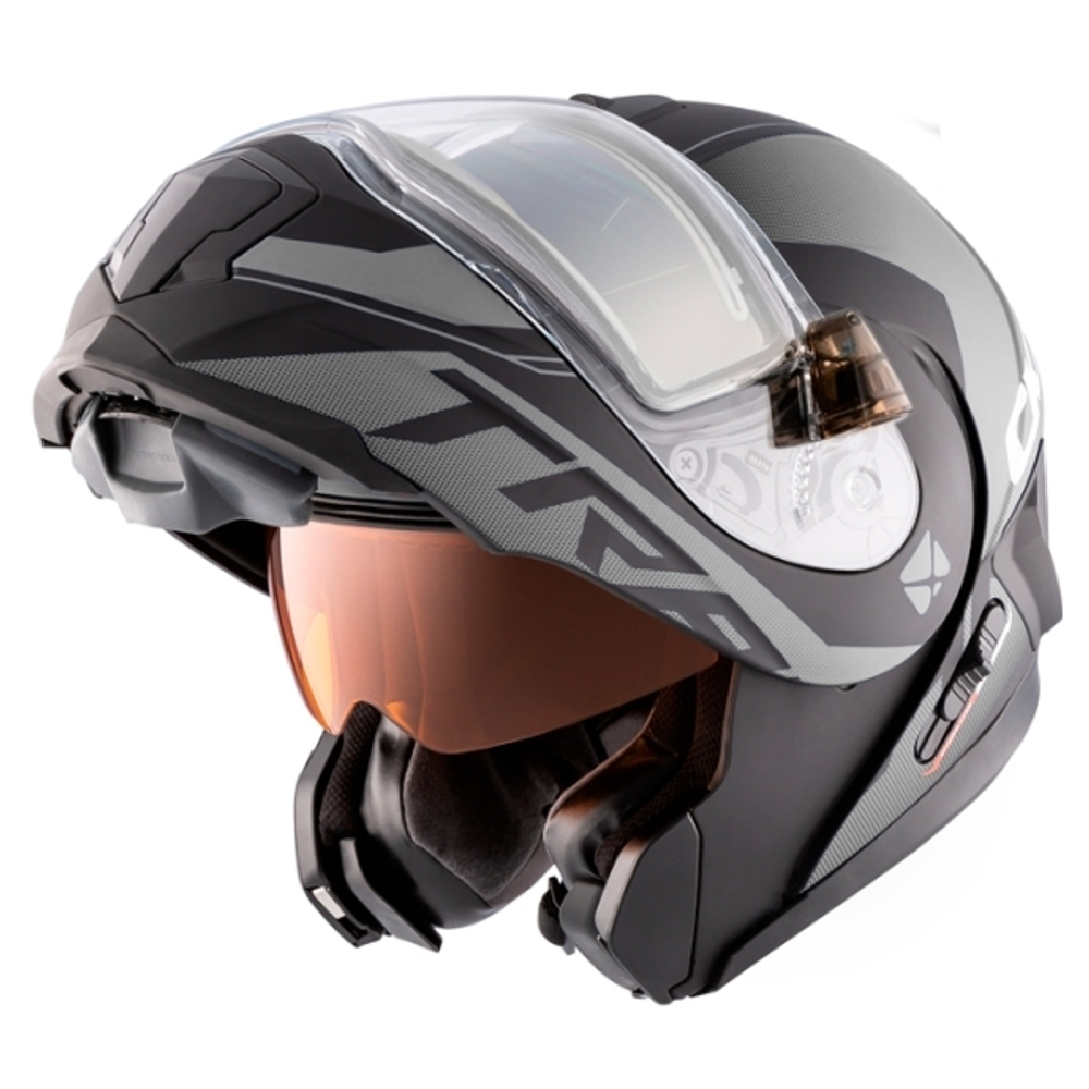 Шлем CKX TRANZ 1,5 Ams DL+EDL Caliber Matt grey S