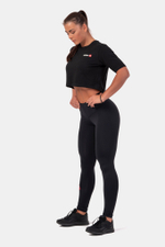 Футболка MINIMALIST LOGO NEBBIA CROP TOP 600 Черная