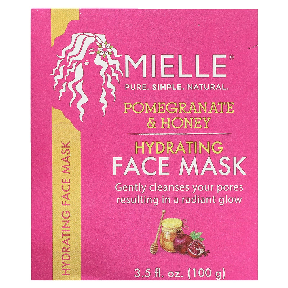 Mielle, Увлажняющая косметическая маска для лица, с гранатом и медом, 100 г (3,5 жидк. унц.)