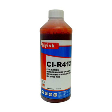 Чернила MyInk CI-R412 для CANON imagePROGRAF iPF5000/iPF9000/iPF8400/iPF9400 (1л, Dye) red