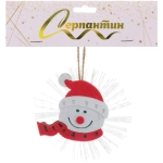 Сувенир с подсветкой «Снеговик в колпачке» 10 см