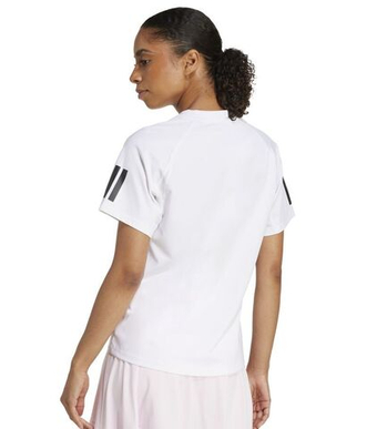 Женская футболка Adidas Club Tennis Climacool 3 Stripes - белая