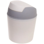Контейнер для мусора 1,6л бело-серый