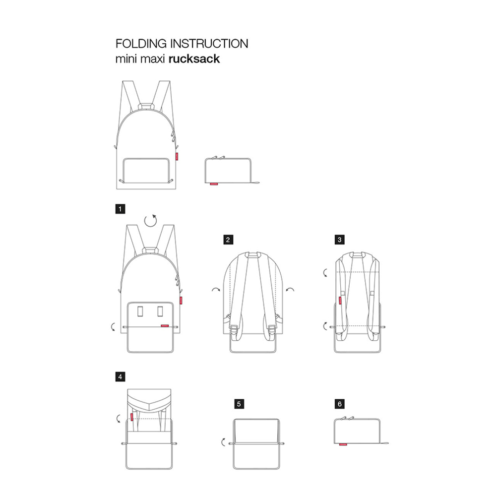 Рюкзак складной mini maxi zebra