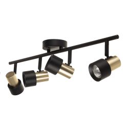 Citilux SAT CL505641 Спот поворотный с выключателем Чёрный+Золото