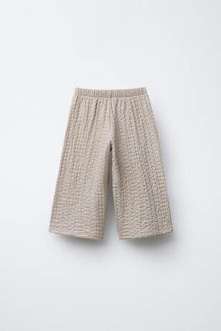 ZARA БЛЕСТЯЩИЕ БРЮКИ-КЮЛОТЫ, СЕРЕБРО