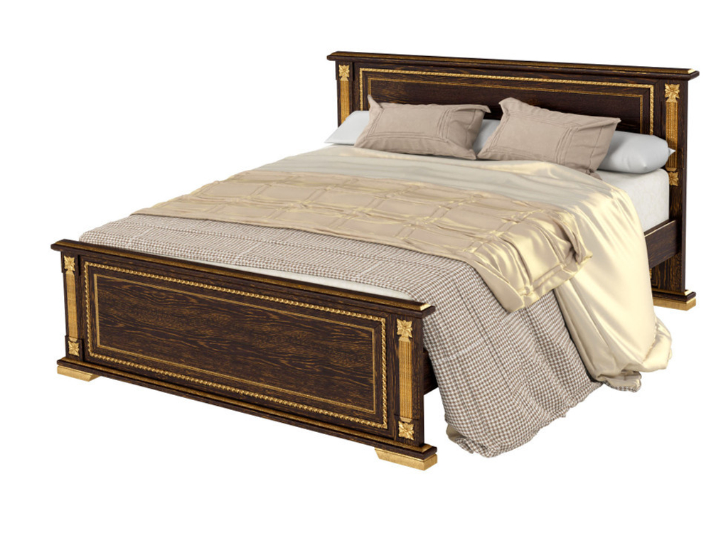 Кровать Берта из массива дуба