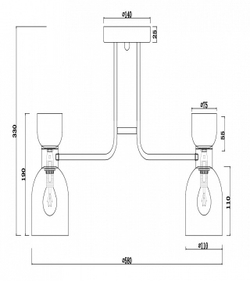 Накладная люстра Freya FR5094PL-05G