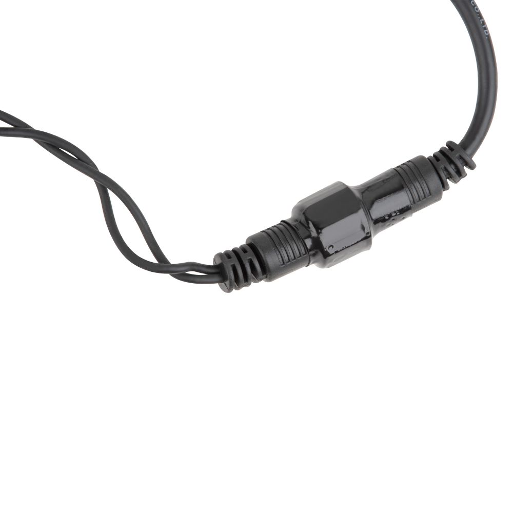 ULD-S1000-120-TBK BLUE-WHITE IP67 Гирлянда светодиодная с эффектом мерцания. 10м. Соединяемая. 120 светодиодов. Синий и белый свет. Провод черный. ТМ Uniel