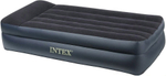 INTEX Кровать надувная флок Твин, 99х191х42см, с высоким подголовником, встр.электронасос, 64122NP