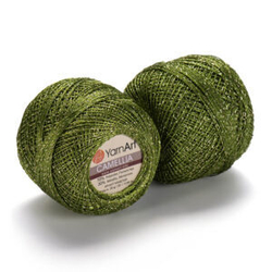 Пряжа Camellia 20г, 280м, 70% полиэстер, 30% металлик (цена за 1 шт)