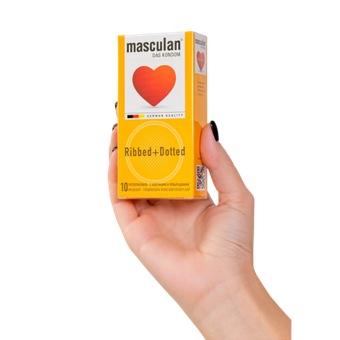 Masculan Ribbed+Dotted - точечно-ребристые