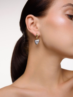 Cерьги "Ice Heart" Bicolor