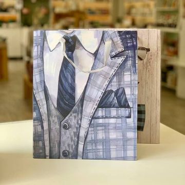 Пакет ламинированный, "Джентельмен" 26 x 32 x 12 см