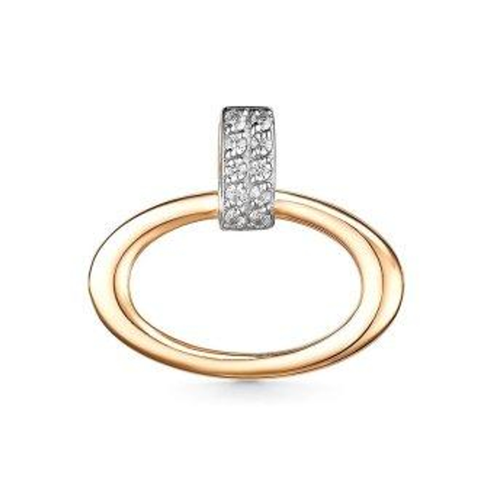 Подвеска из золота с фианитами