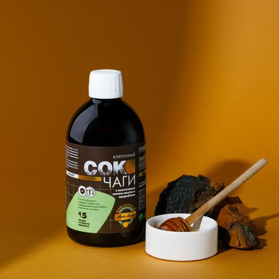Сок Чаги клеточный с пихтой и зверобоем