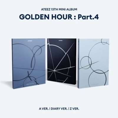 (ПРЕДЗАКАЗ) Альбом ATEEZ - GOLDEN HOUR : PART.4 13th Mini Album 3 Version SET
