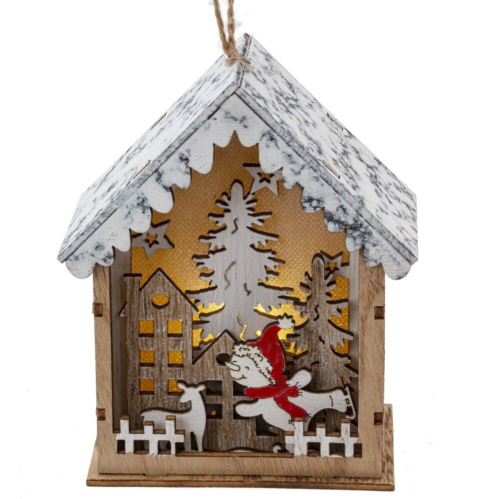 GAEM Изделие декоративное с подсветкой "Домик" (LR54Х3), L10 W5 H12,5 см, 3в.