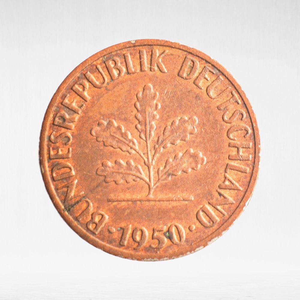 Germany, 1 Pfennig, 1950, (Hamburg Mint - "J"), VF