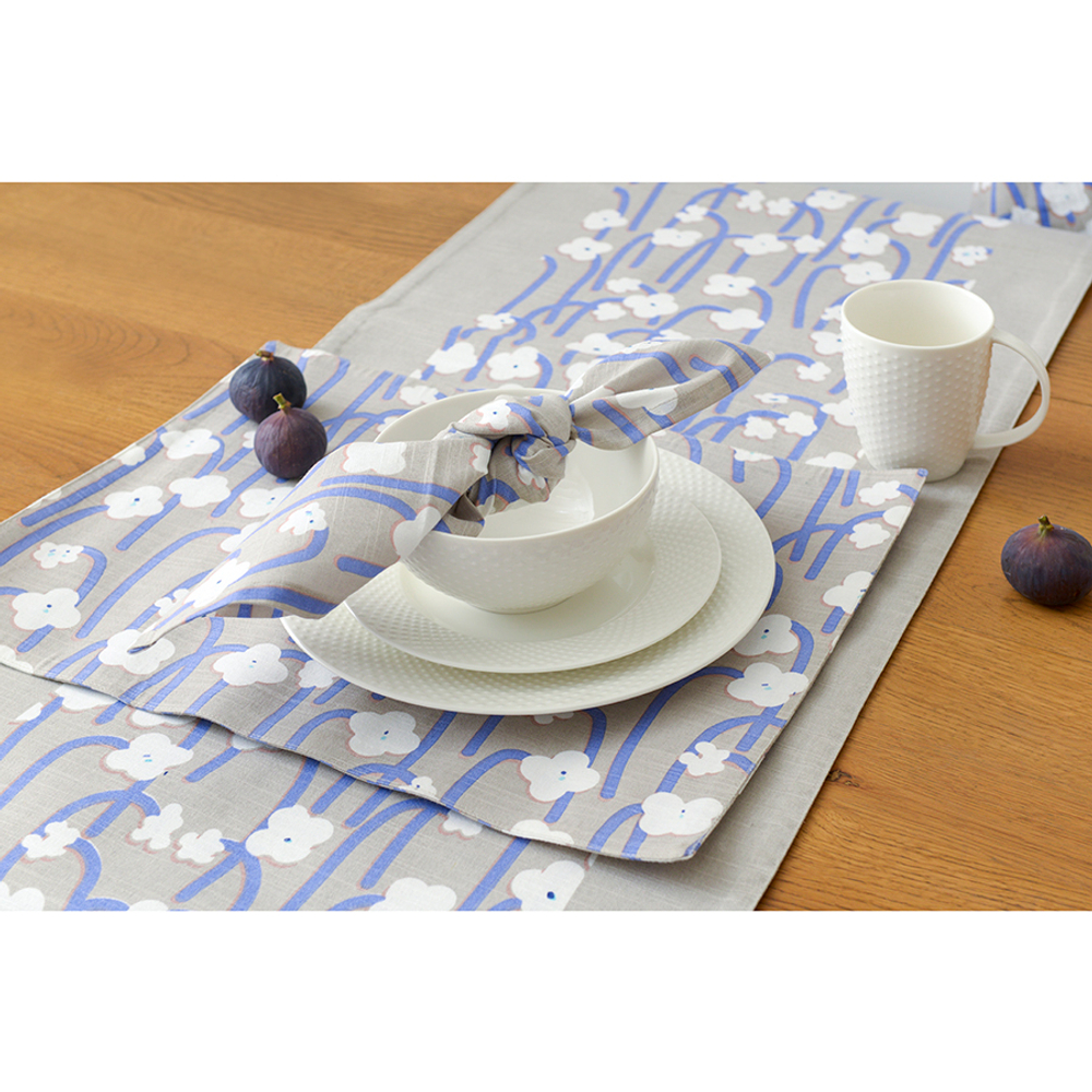 Набор из двух салфеток сервировочных с принтом Полярный цветок из коллекции scandinavian touch, 45х45 см