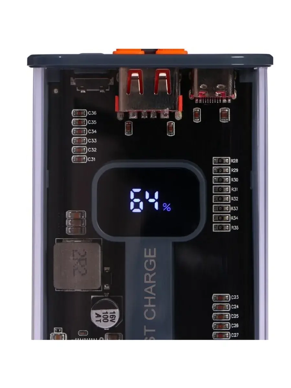 Внешний портативный аккумулятор CRR-31, 20000 мАч, 2USB, 3 А